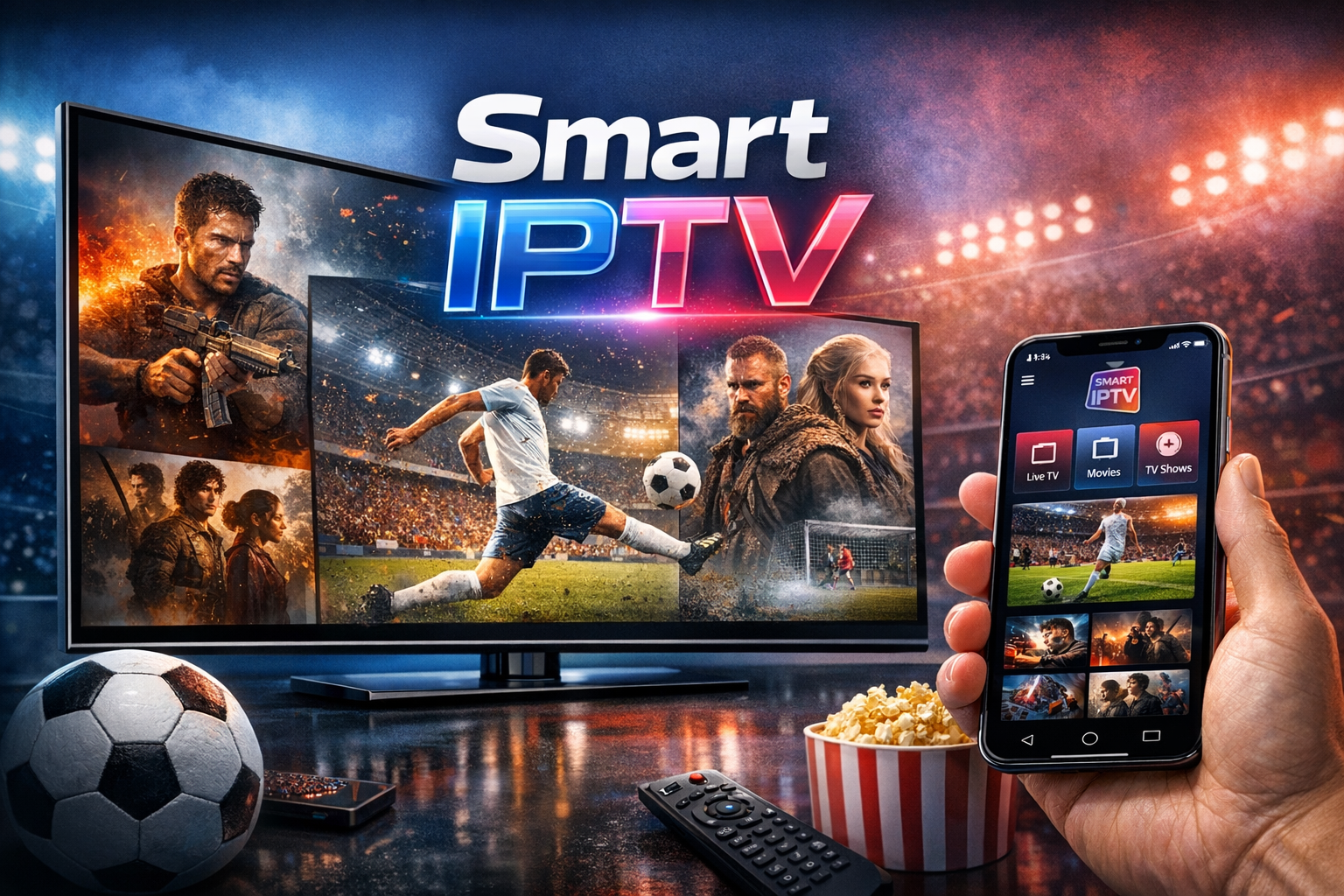 Smart IPTV – Premium Smart IPTV Streaming auf Smart TV und Smartphone mit 50.000+ Sendern in 4K